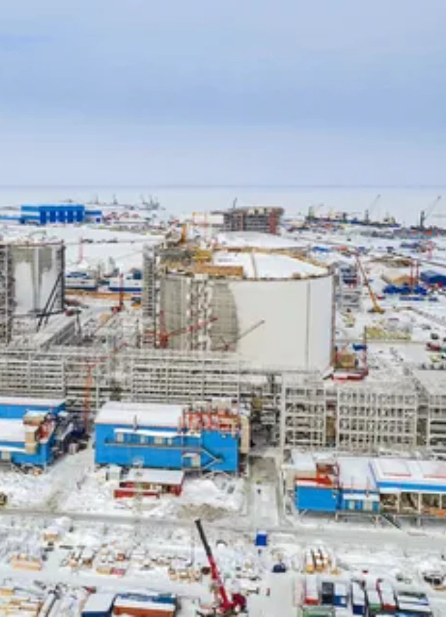 Строительство комплекса по добыче, подготовке, сжижению газа, отгрузке СПГ и газового конденсата Южно-Тамбейского ГКМ. Дожимная компрессорная станция.