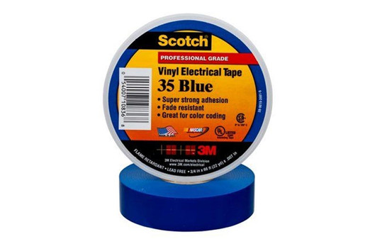 Scotch 35 Лента изоляционная синяя 19мм 20м