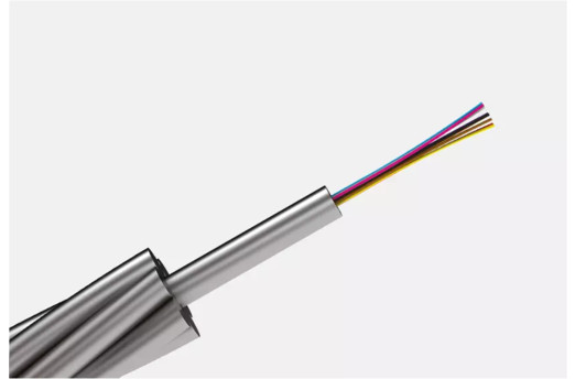 Оптический кабель самонесущий металлический (ОКСМ) до 12 волокон, МДРН 50 кН