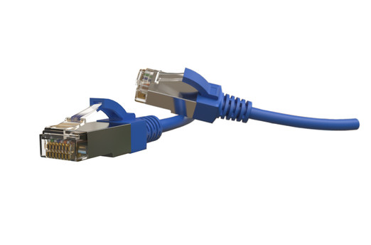 Hyperline PC-LPT-SFTP-RJ45-RJ45-C6-1M-LSZH-BL Патч-корд S/FTP, экранированный, категория 6 (100% Fluke Component Tested), 28AWG, LSZH, 1 м, синий