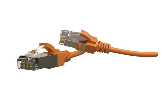 Hyperline PC-LPT-SFTP-RJ45-RJ45-C6-1M-LSZH-OR Патч-корд S/FTP, экранированный, категория 6 (100% Fluke Component Tested), 28AWG, LSZH, 1 м, оранжевый