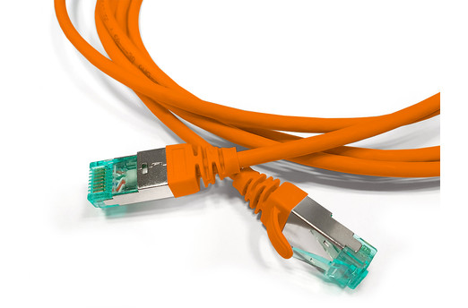 Hyperline PC-LPT-SFTP-RJ45-RJ45-C6a-1.5M-LSZH-OR Патч-корд S/FTP, экранированный, категория 6a (100% Fluke Component Tested), 30AWG, LSZH, 1.5 м, оранжевый