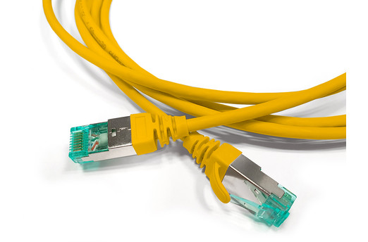 Hyperline PC-LPT-SFTP-RJ45-RJ45-C6a-2M-LSZH-YL Патч-корд S/FTP, экранированный, категория 6a (100% Fluke Component Tested), 30AWG, LSZH, 2 м, желтый