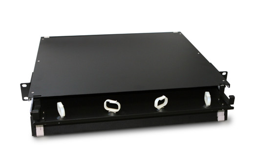 Hyperline Патч-панель 19” универсальная, пустой корпус, 1U, 1 выдвижной лоток (drawer 1U), 3 слота (3х1), вмещает 3 FPM панели с адаптерами или 3 CSS оптические кассеты 120х32 мм