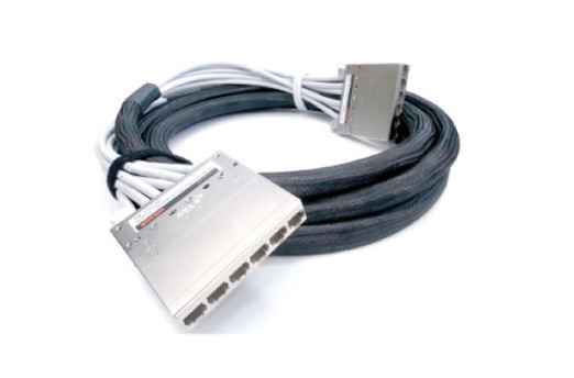 Hyperline Претерминированная медная кабельная сборка с кассетами на обоих концах, категория 6A, экранированная, LSZH, 5 м, цвет серый